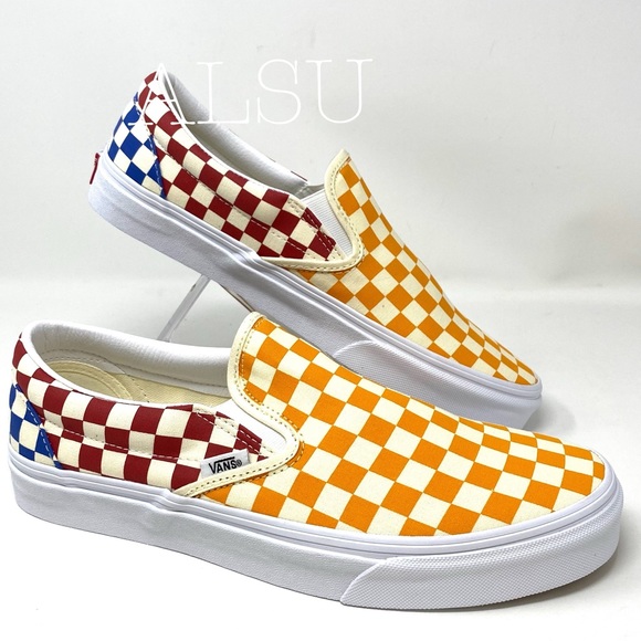 VANS Classic Slip On Checkerboard Multi Canvas Men - Picture 7 of 10